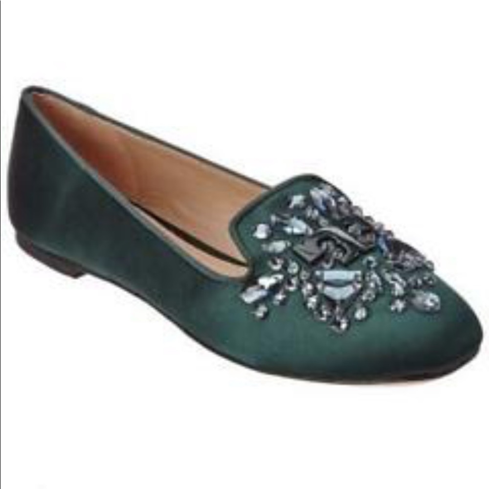 New Tory Burch Delphine embellished logo Loafers